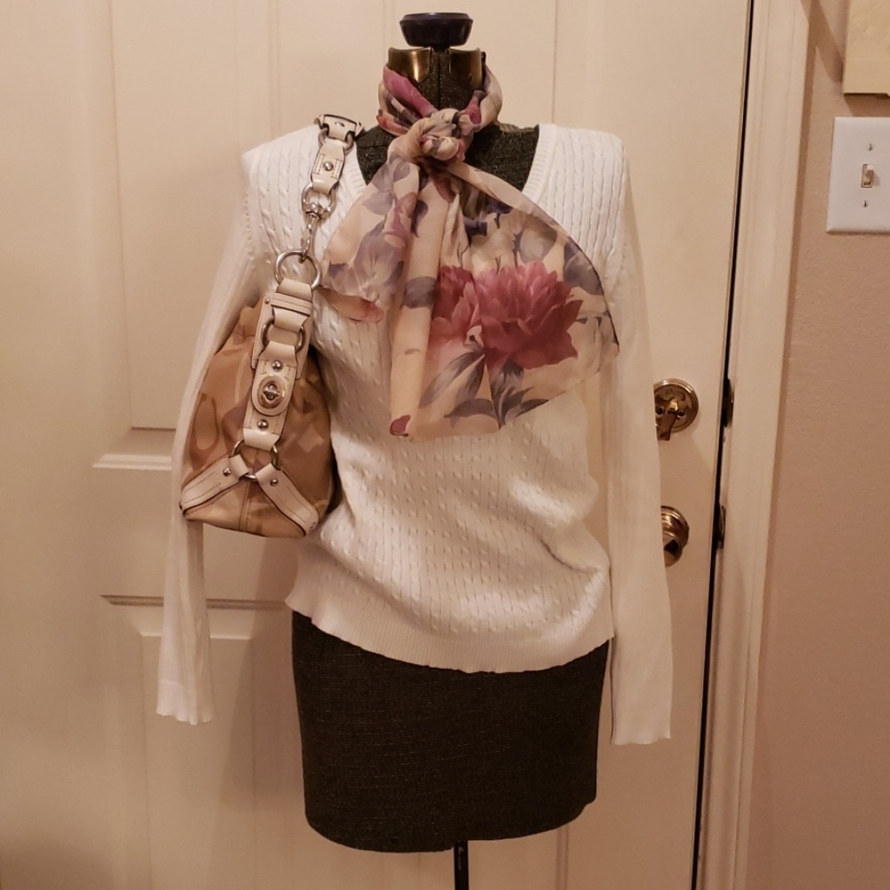 Evan Picon Beige Cotton Sweater